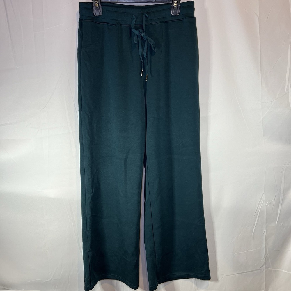 Women's Large Ultra Soft‎ Joggers Sweatpants Emerald Green Athleisure Casual